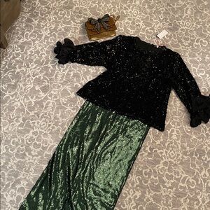 Frances Valentine Black Sequin Top 🥂